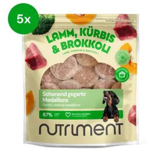 Nutriment Frischemenü Medaillons Lamm 5x800g – Hundefutter Lamm Probierpaket Produktbild