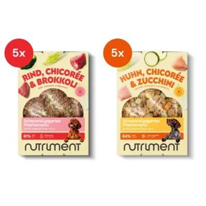 Nutriment Frischemenü Rind & Huhn 10x400g - Hundefutter Probierpaket Produktbild