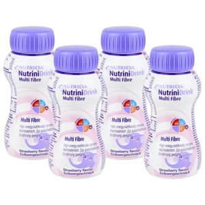 NutriniDrink Multi Fibre Erdbeere 32X200 ml Flüssigkeit Produktbild
