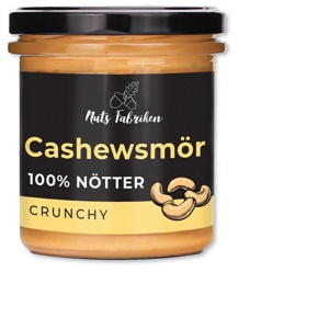 Nuts Fabriken Cashewsmör Crunchy 300 g produkt bild