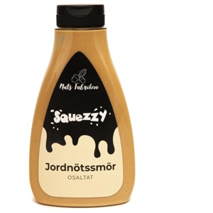 Nuts Fabriken Jordnötssmör Squezzy Osaltat 450 g produkt bild