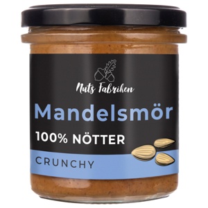 Nuts Fabriken Mandelsmör Crunchy 300 g produkt bild