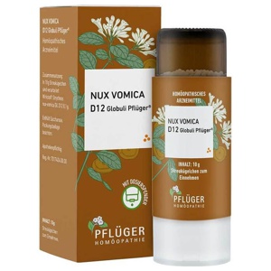Nux vomica D 12 Globuli Pflüger Globulispender, 10 g Globuli Produktbild