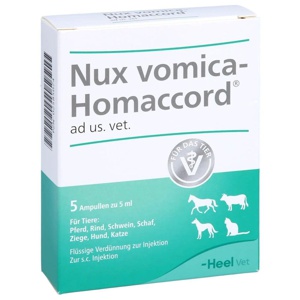 NUX VOMICA HOMACCORD ad us.vet.Ampullen Produktbild