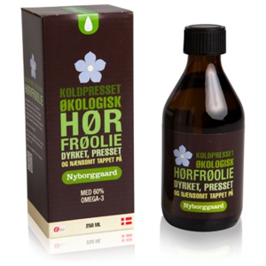 Nyborggaard Hørfrøolie koldpresset Ø produktbillede