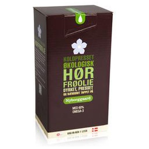 Nyborggaard Hørfrøolie Økologisk - 1000 ml produktbillede
