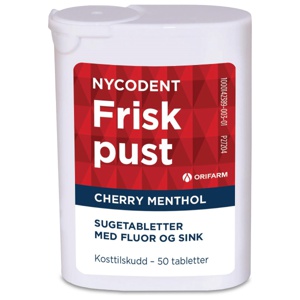 Nycodent frisk pust cherry menthol 50 stk produktbilde