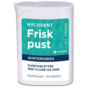 Nycodent Frisk Pust Wintergreen sugetabletter produktbilde