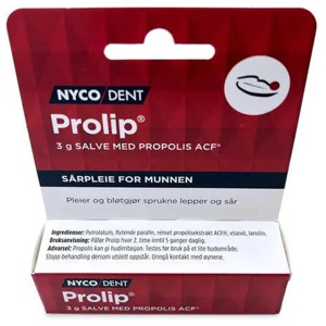 Nycodent Prolip salve med 3 % propolis ACF 3 g produktbilde