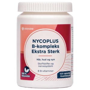 Nycoplus B-kompleks ekstra sterk tabletter 100 stk produktbilde