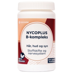 Nycoplus B-kompleks tabletter 200 stk produktbilde