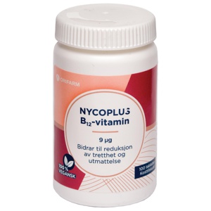 Nycoplus B12-vitamin 9 mcg tabletter 100 stk produktbilde
