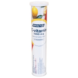 Nycoplus C-vitamin 1000mg brusetabletter Sitron produktbilde