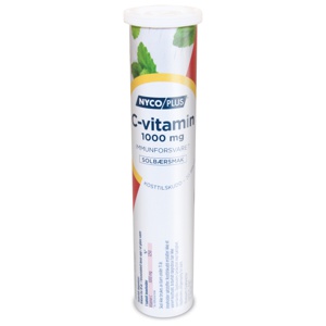 Nycoplus C-vitamin brusetabletter 1000 mg solbær 20 stk produktbilde
