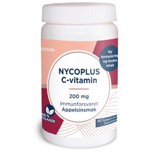 Nycoplus C-vitamin 200mg tyggetabletter 80 stk produktbilde