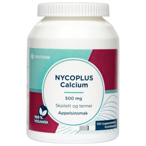Nycoplus Calcium 500mg tyggetabletter produktbilde