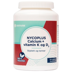 Nycoplus Calcium med K- og D3-vitamin tabletter 100 stk produktbilde