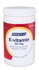 Nycoplus E-vitamin 30mg kapsler produktbilde