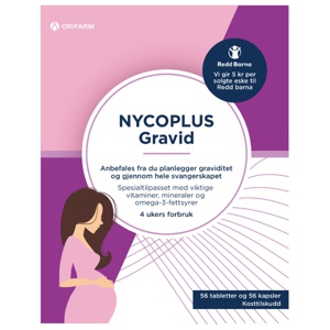 Nycoplus Gravid tabletter og kapsler 56+56 stk produktbilde
