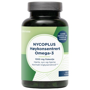 Nycoplus Høykonsentrert omega-3 1000 mg kapsler 120 stk produktbilde