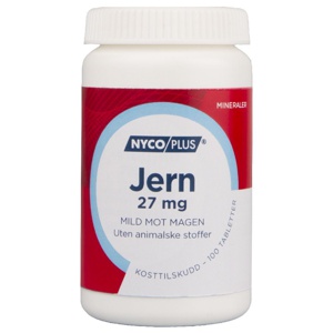 Nycoplus Jern 27mg tabletter 100 stk produktbilde