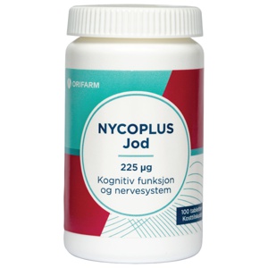 Nycoplus Jod 225mcg tabletter 100stk produktbilde
