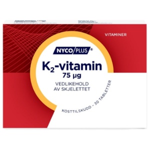 Nycoplus K2-vitamin tabletter 30stk produktbilde