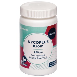 Nycoplus Krom 250 mcg tabletter 80 stk produktbilde