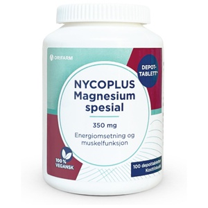 Nycoplus Magnesium spesial 350 mg depottabletter 100 stk produktbilde