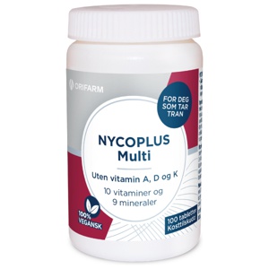 Nycoplus Multi Uten Vitamin A, D og K Tabletter 100 stk produktbilde