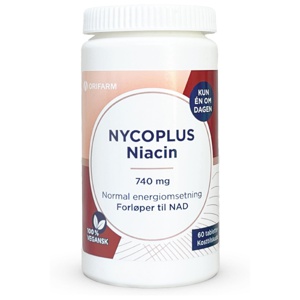 Nycoplus Niacin 740 mg tabletter 60 stk produktbilde