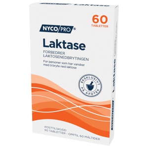 Nycopro Laktase tabletter produktbilde
