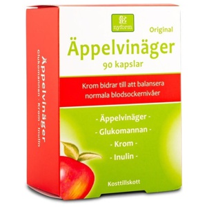 Nyform Äppelvinäger Krom, 90 kaps produkt bild