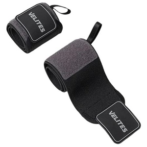 Nylon Wrist Wraps Svart produkt bild