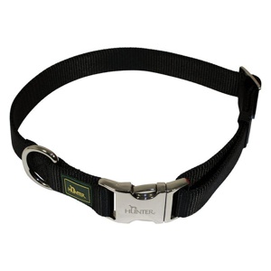 Nylonhalsbånd Alu-Strong Basic XL 46-65 cm sort produktbillede
