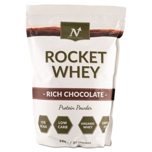 Nyttoteket Rocket Whey Rich Chocolate 900 g produktbillede