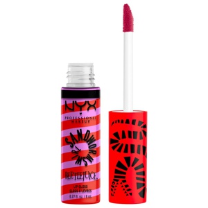 NYX Professional Makeup Beetlejuice Sandworm Swirl Butter Gloss 03 Red Lipgloss 1 pcs produkt bild