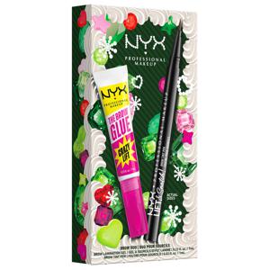 NYX Professional Makeup Brow Tint Pen Ash Brown och The Brow Glue Crazy Lift produkt bild