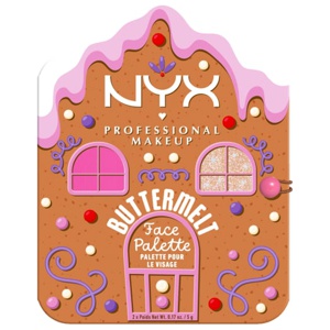 NYX Professional Makeup Buttermelt Face Palette Blush/Highlighter Light/Medium produkt bild