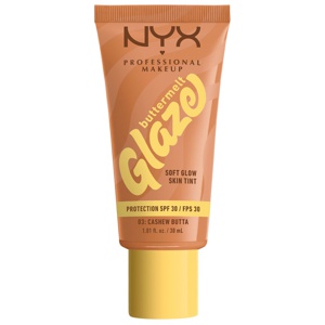 NYX Professional Makeup Buttermelt Glaze Skin Tint SPF30 Foundation 03 Cashew Butta 30 ml produkt bild