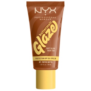 NYX Professional Makeup Buttermelt Glaze Skin Tint SPF30 Foundation 07 Toffee Butta 30 ml produkt bild