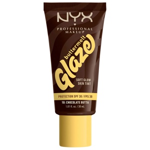 NYX Professional Makeup Buttermelt Glaze Skin Tint SPF30 Foundation 10 Chocolate Butta - 30 ml produkt bild
