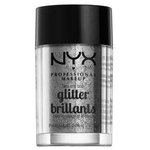 NYX Professional Makeup Face & Body Glitter Brillants 25 g - Silver produktbillede