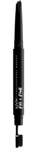 NYX Professional Makeup Fill & Fluff Eyebrow Pomade Pencil Black - 02 g produktbillede
