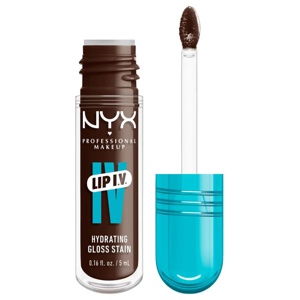 NYX Professional Makeup Lip I.V. Hydrating Gloss Stain läppglans 06 Espresso Soak 5 ml produkt bild
