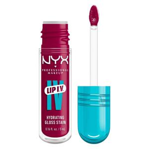 NYX Professional Makeup Lip I.V. Hydrating Gloss Stain Läppglans 19 Magenta Mist 5 ml produkt bild