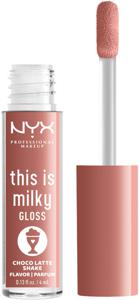NYX Professional Makeup This Is Milky Gloss Lip Gloss Choco Latte Shake 19 4 ml produkt bild