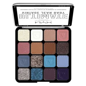 NYX Professional Makeup Ultimate Color Palette 16-Pan Vintage Jean Baby 01W produkt bild