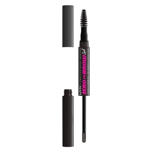 NYX Professional Makeup Zero To Brow Longwear Brow Gel Black 8 produktbilde