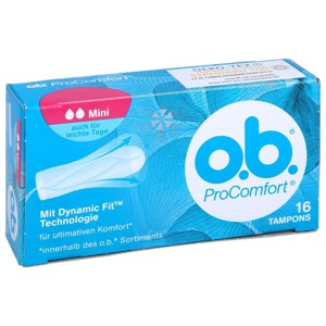 O.B. Tampons Procomfort mini, 16 St Tampon Produktbild